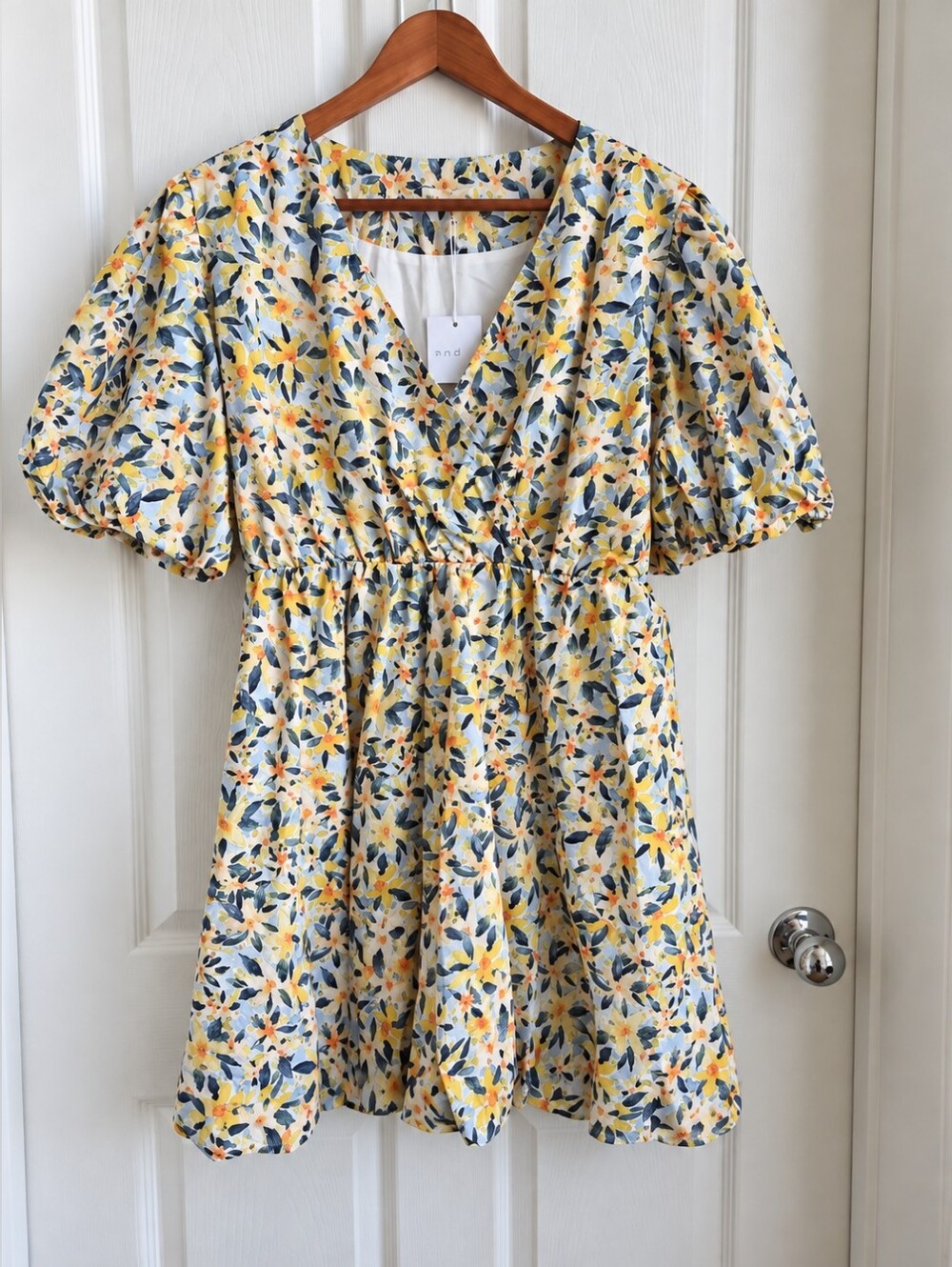 And The Why Full Size Floral Surplice Puff‎ Sleeve Dress NWT 2XL